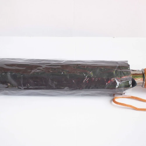 Sombrilla de cartera con cabo de madera