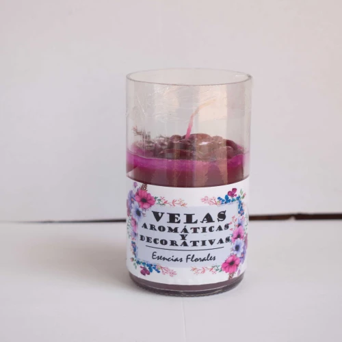 Vela aromática en cristal pequeña 