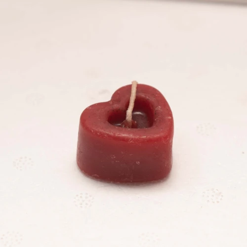 Mini vela de corazón 
