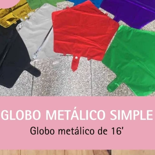 Globo metálico simple 