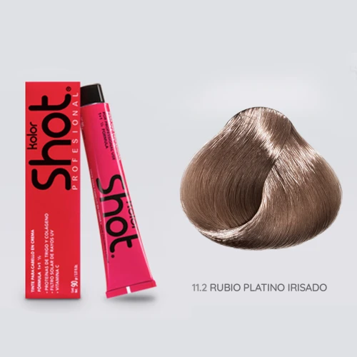 Tinte Rubio platino irisado 11.2 sin amoníaco (90 gr)