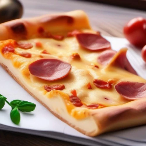 Pizza de jamón y queso 