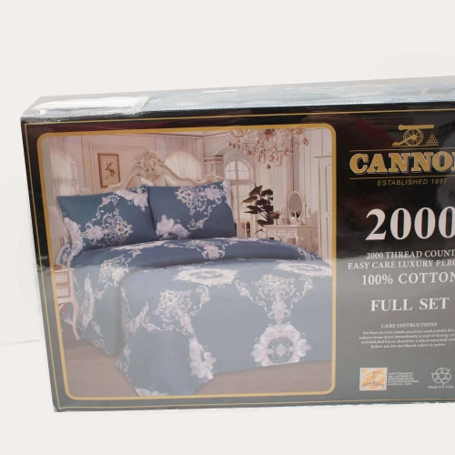 Juego de sábana camera 100 algodón Trae sobrecama, sábana y dos fundas 