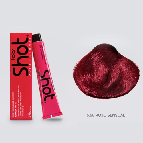 Tinte Rojo Sensual 6.66  sin amoníaco (90 gr)