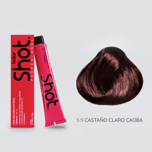 Tinte Castaño Claro Caoba  5.5  sin amoníaco (90 gr)